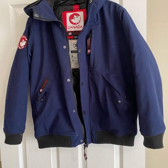 Canada Goose Kids Jacket - Navy Blue - Picture 1 of 2